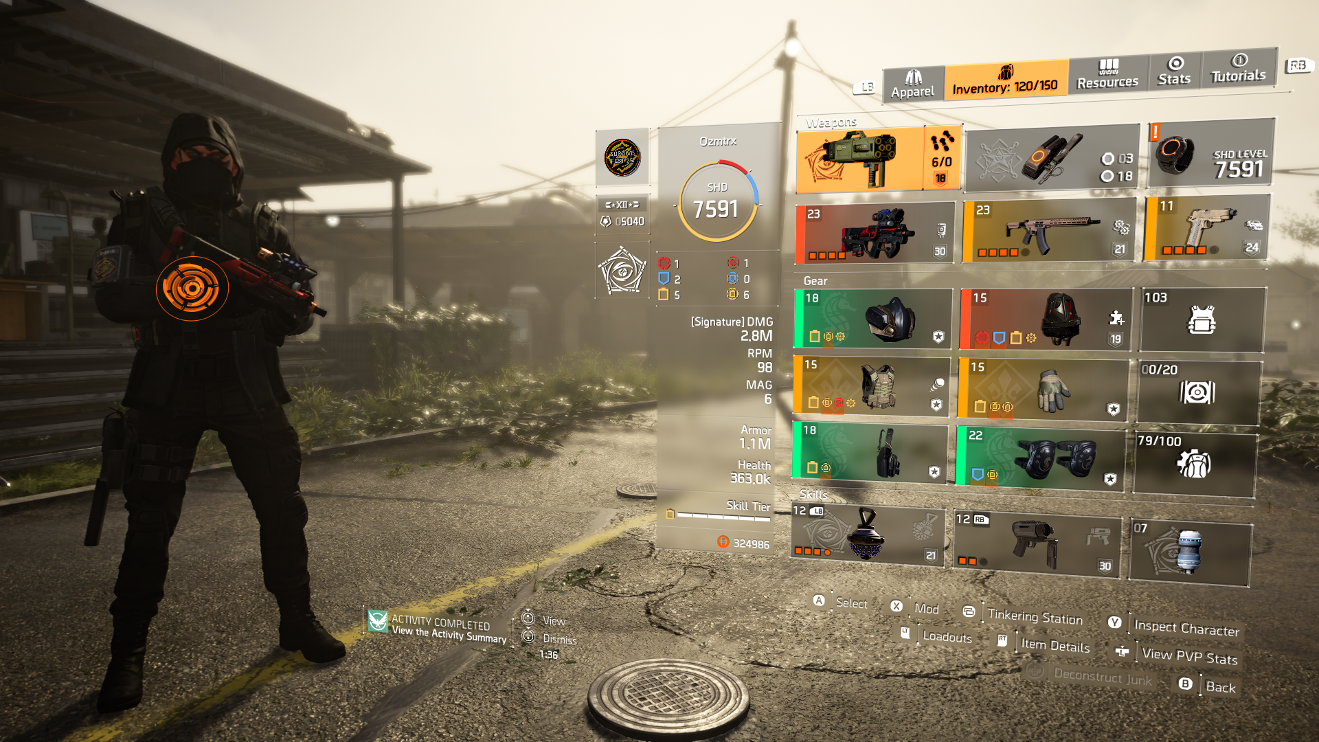 The Division 2 Refactor Oxidizer Solo Legendary Build