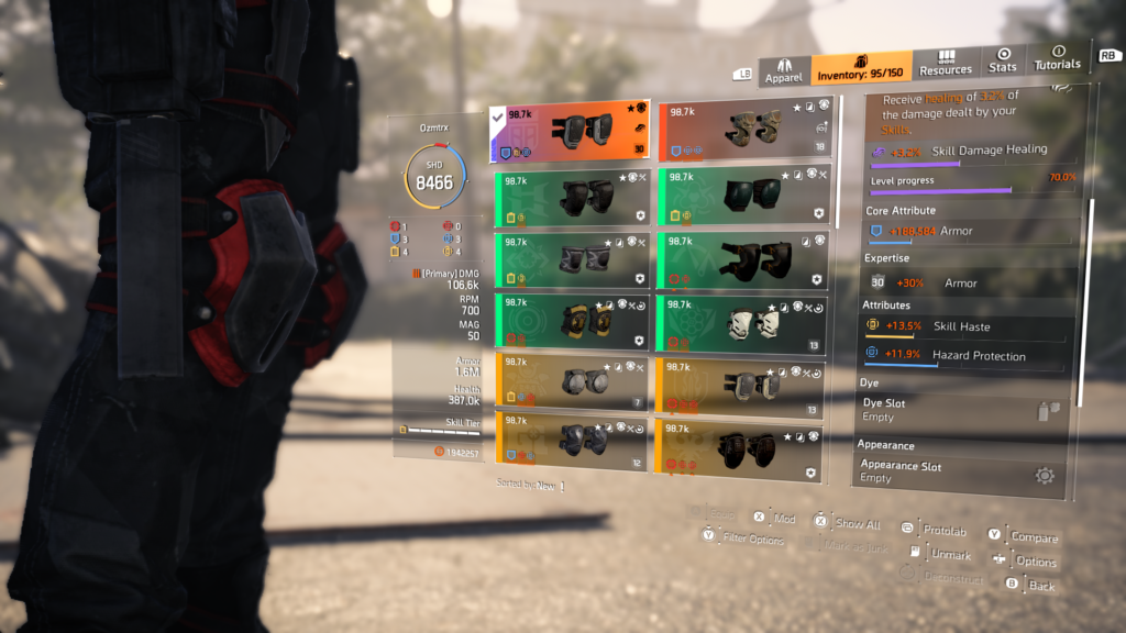 The Division 2 Special Prototype Kneepads