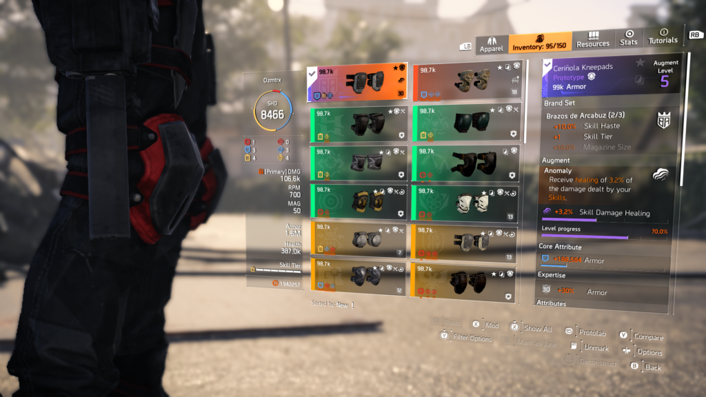The Division 2 Special Prototype Kneepads