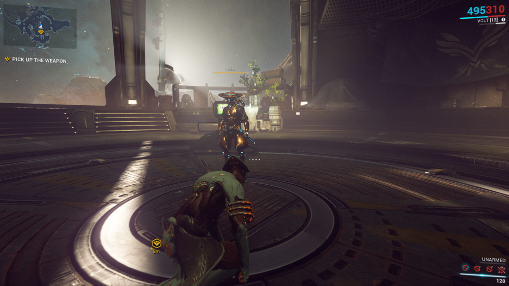 Warframe Volt got some training from the teacher