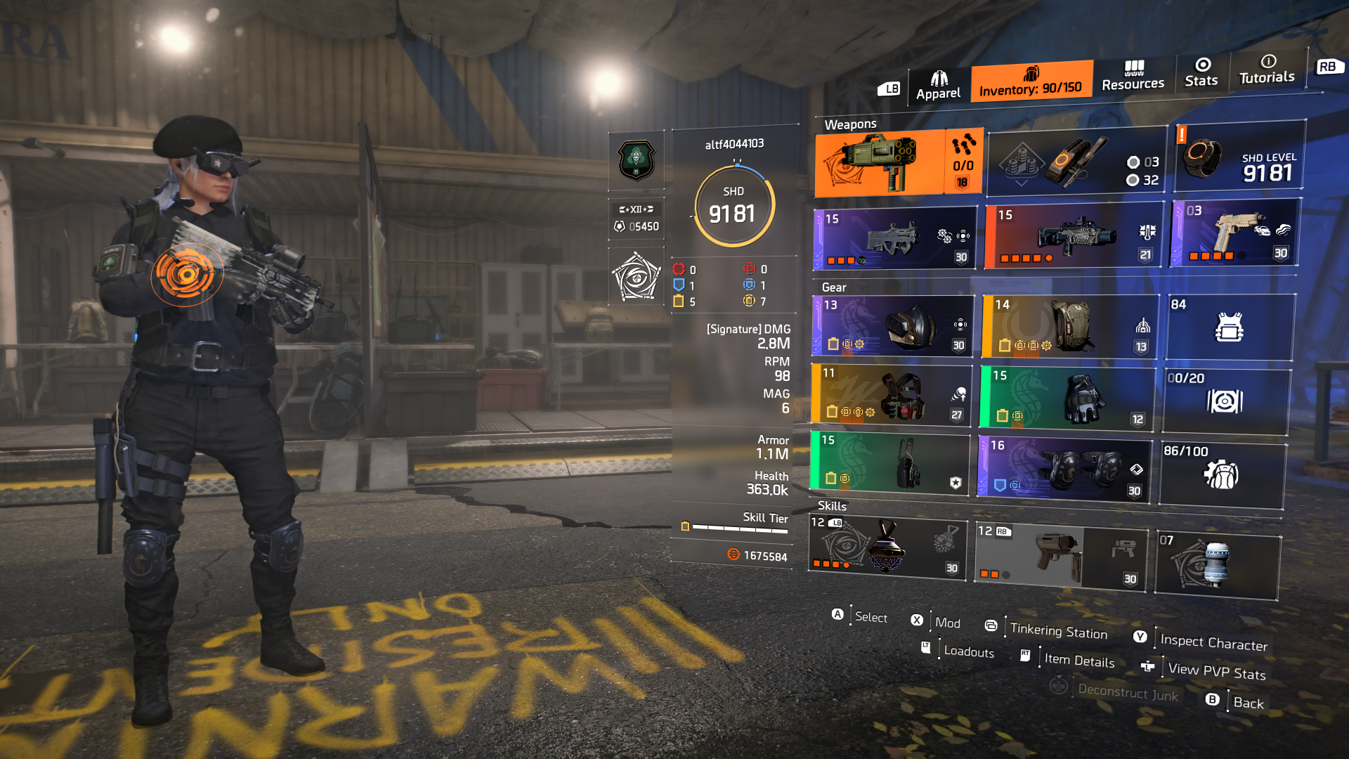 The Division 2 - Refactor Oxidizer Legendary Solo Build