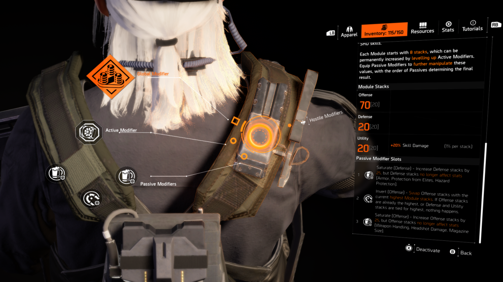 The Division 2 Modifier Setup for Massive Skill Damage, Overcharge Spam