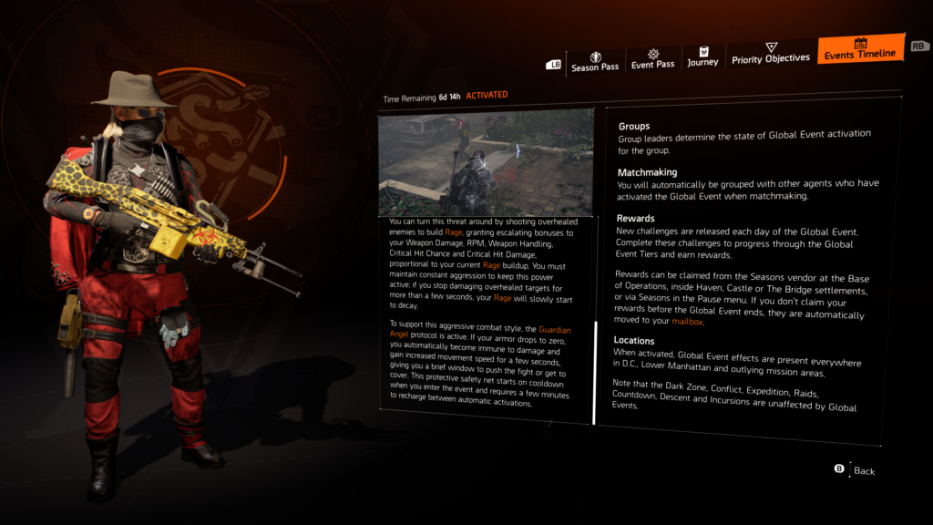 The Division 2, Rage Harvest Event