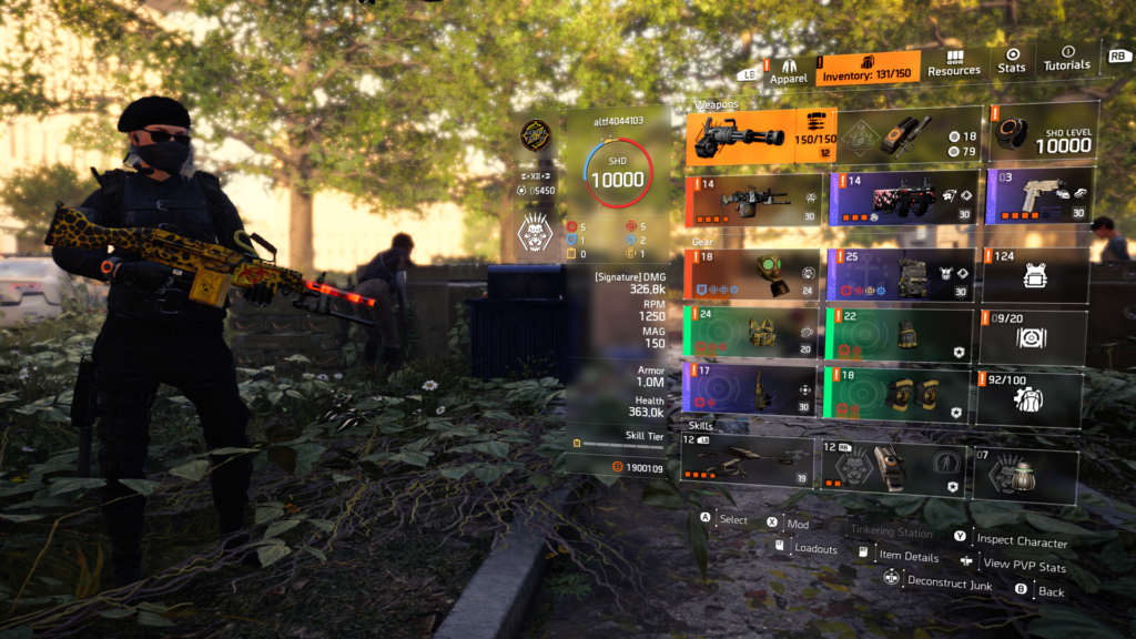 The Division 2, Rambolita 10,000 SHD
