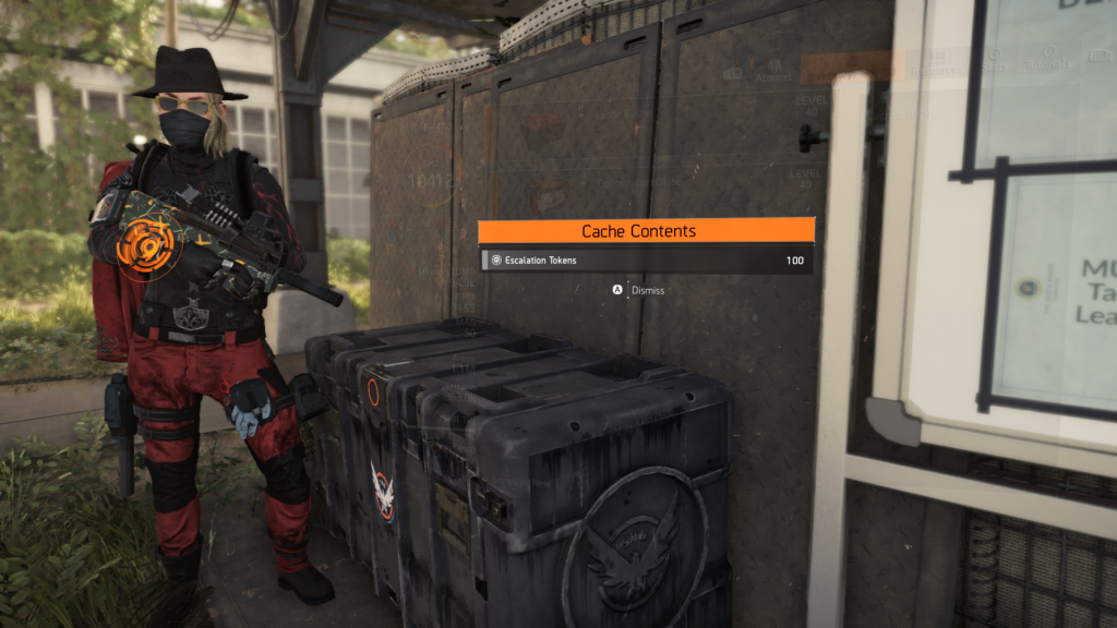 The Division 2, 100 Escalation Tokens in Mailbox.