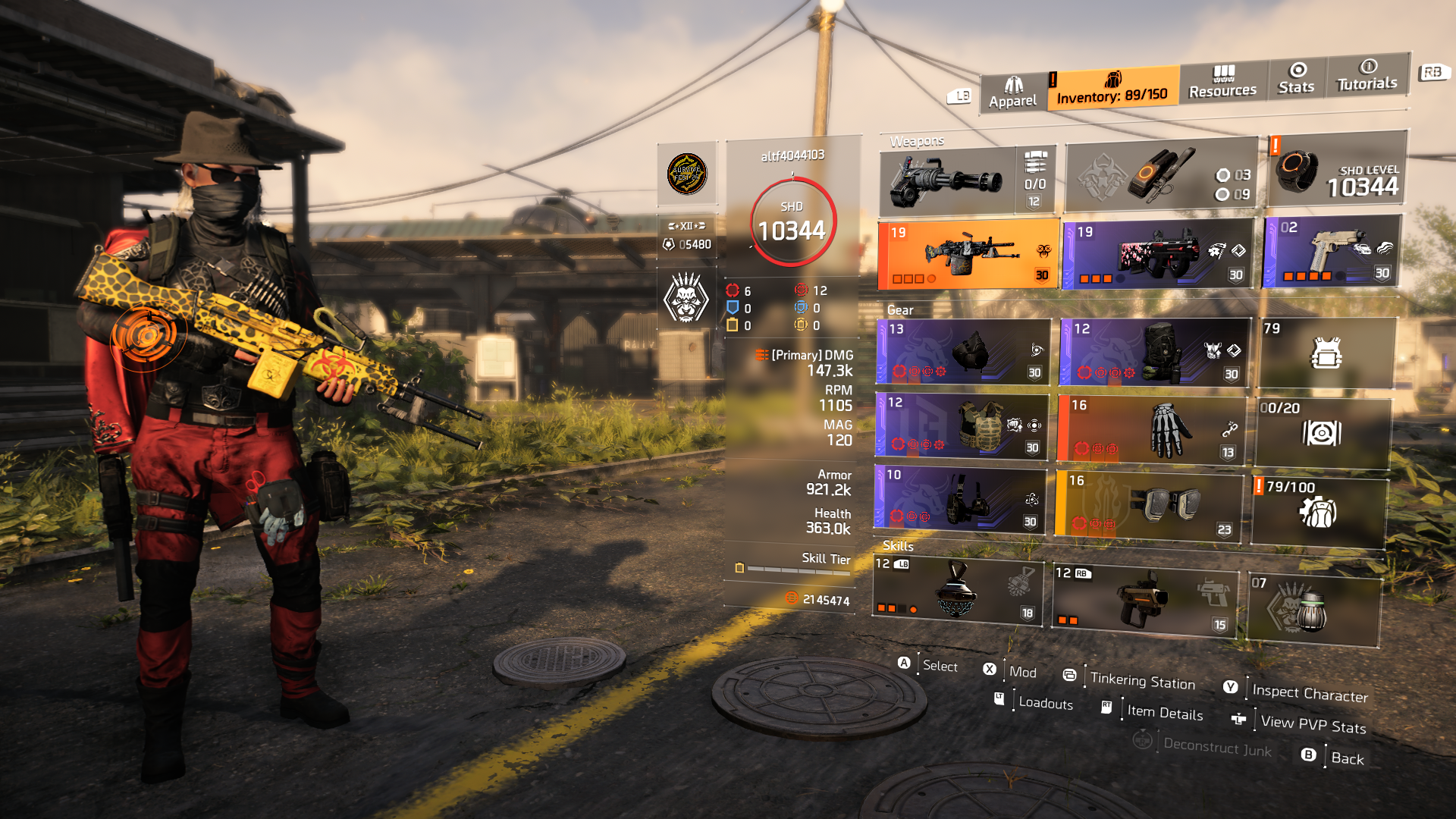 The Division 2, Pestilence Unicorn Legmo Prototype Build, 2,776,456 damage per tick no global buffs.