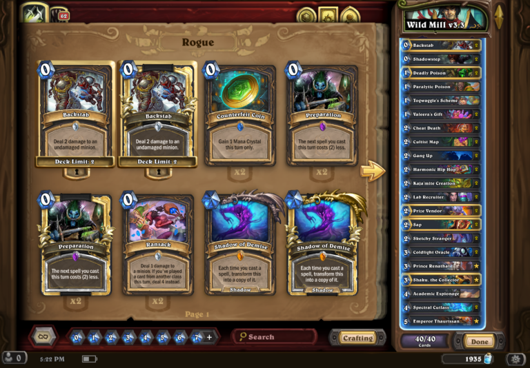 Hearthstone Wild Mill v3.3