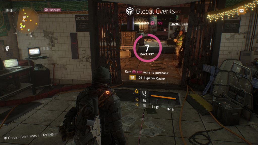 The Division, Global Event Active, Onslaught Active