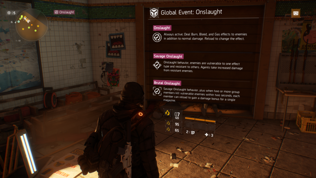 The Division, Global Event Active, Onslaught Active