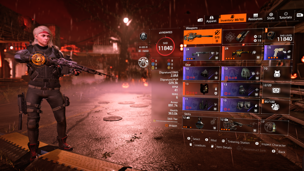 The Division 2, Prima Donna Meta Build