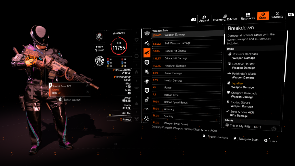 The Division 2, Steel & Sons, Build Two.